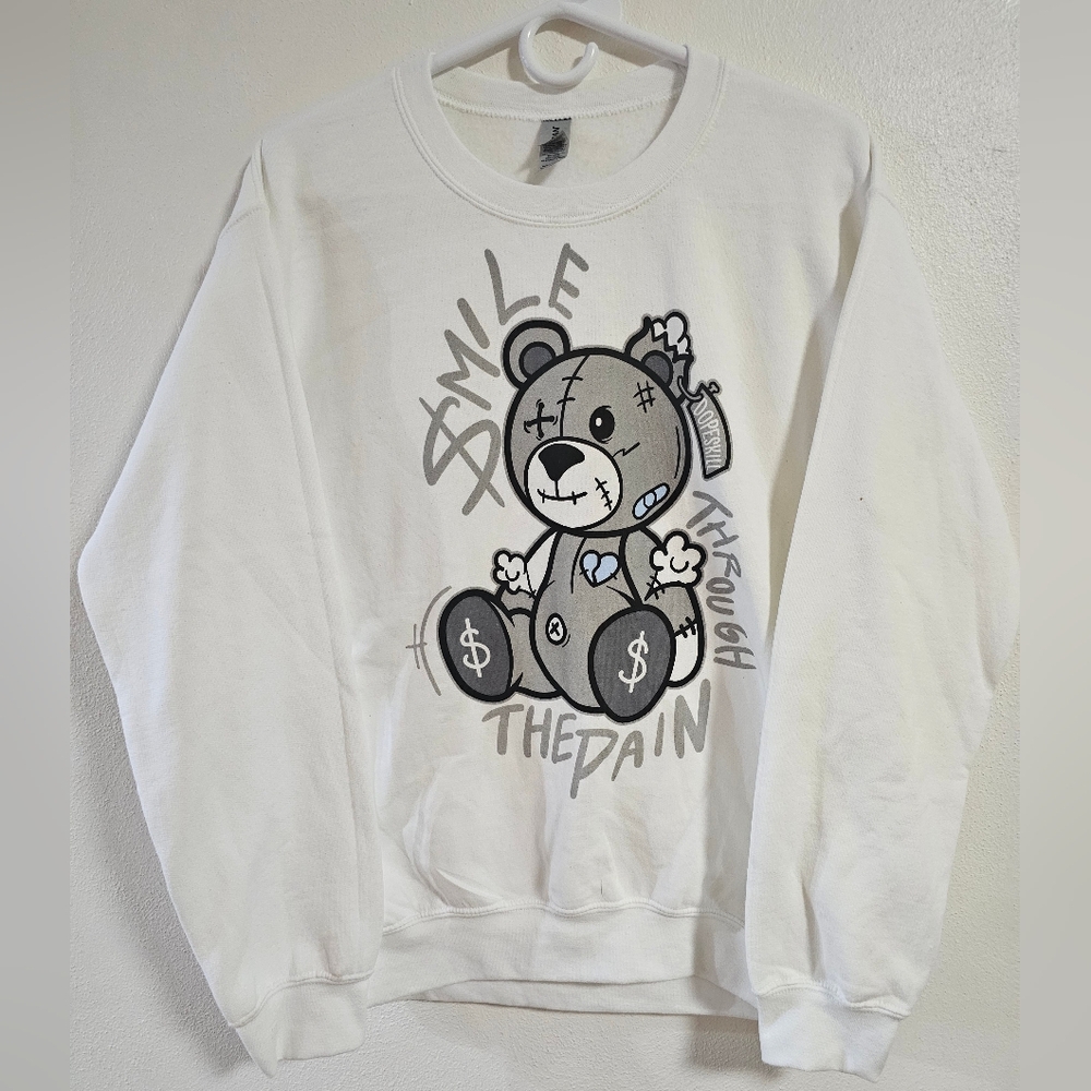 Smile through the pain sweatshirt  size small